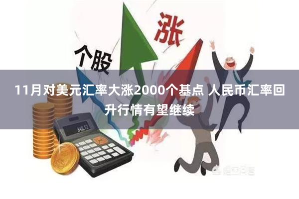 11月对美元汇率大涨2000个基点 人民币汇率回升行情有望继续