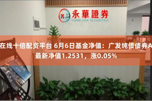 在线十倍配资平台 6月6日基金净值：广发纯债债券A最新净值1.2531，涨0.05%