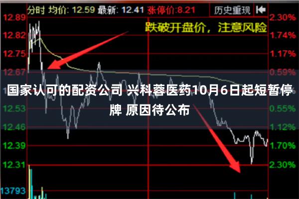 国家认可的配资公司 兴科蓉医药10月6日起短暂停牌 原因待公布