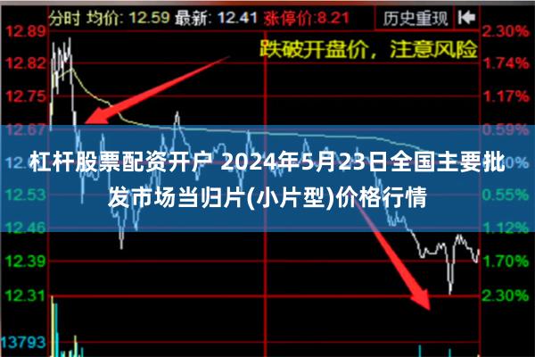 杠杆股票配资开户 2024年5月23日全国主要批发市场当归片(小片型)价格行情