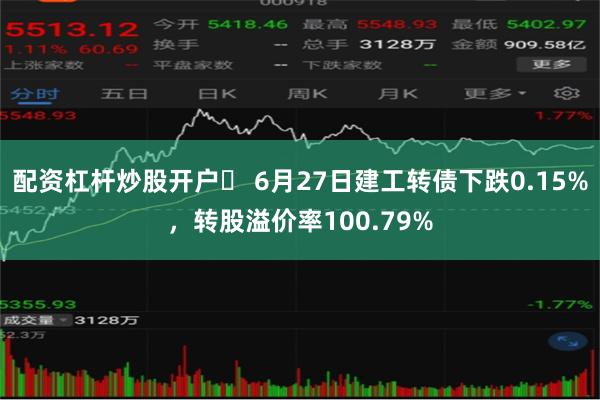 配资杠杆炒股开户	 6月27日建工转债下跌0.15%，转股溢价率100.79%