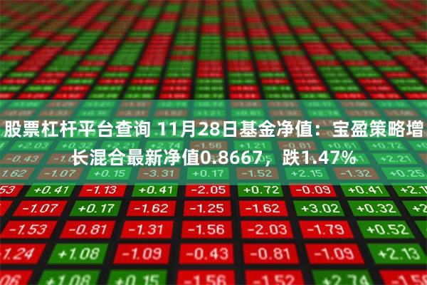 股票杠杆平台查询 11月28日基金净值：宝盈策略增长混合最新净值0.8667，跌1.47%