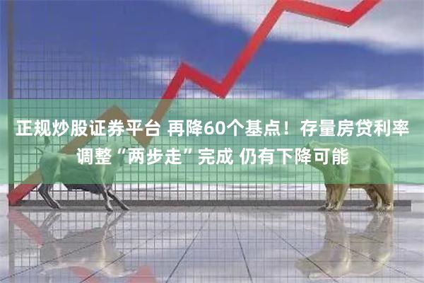 正规炒股证券平台 再降60个基点！存量房贷利率调整“两步走”完成 仍有下降可能