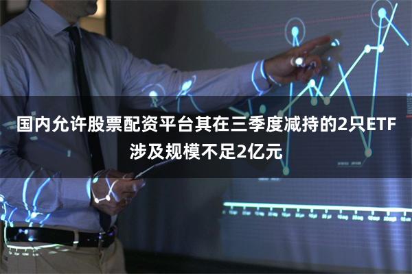 国内允许股票配资平台其在三季度减持的2只ETF涉及规模不足2亿元