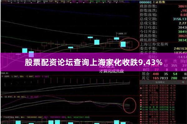 股票配资论坛查询上海家化收跌9.43%